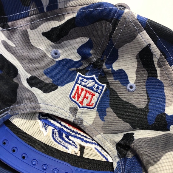 NEW Buffalo Bills Blue Camo Embroidered Hat - Picture 3 of 4